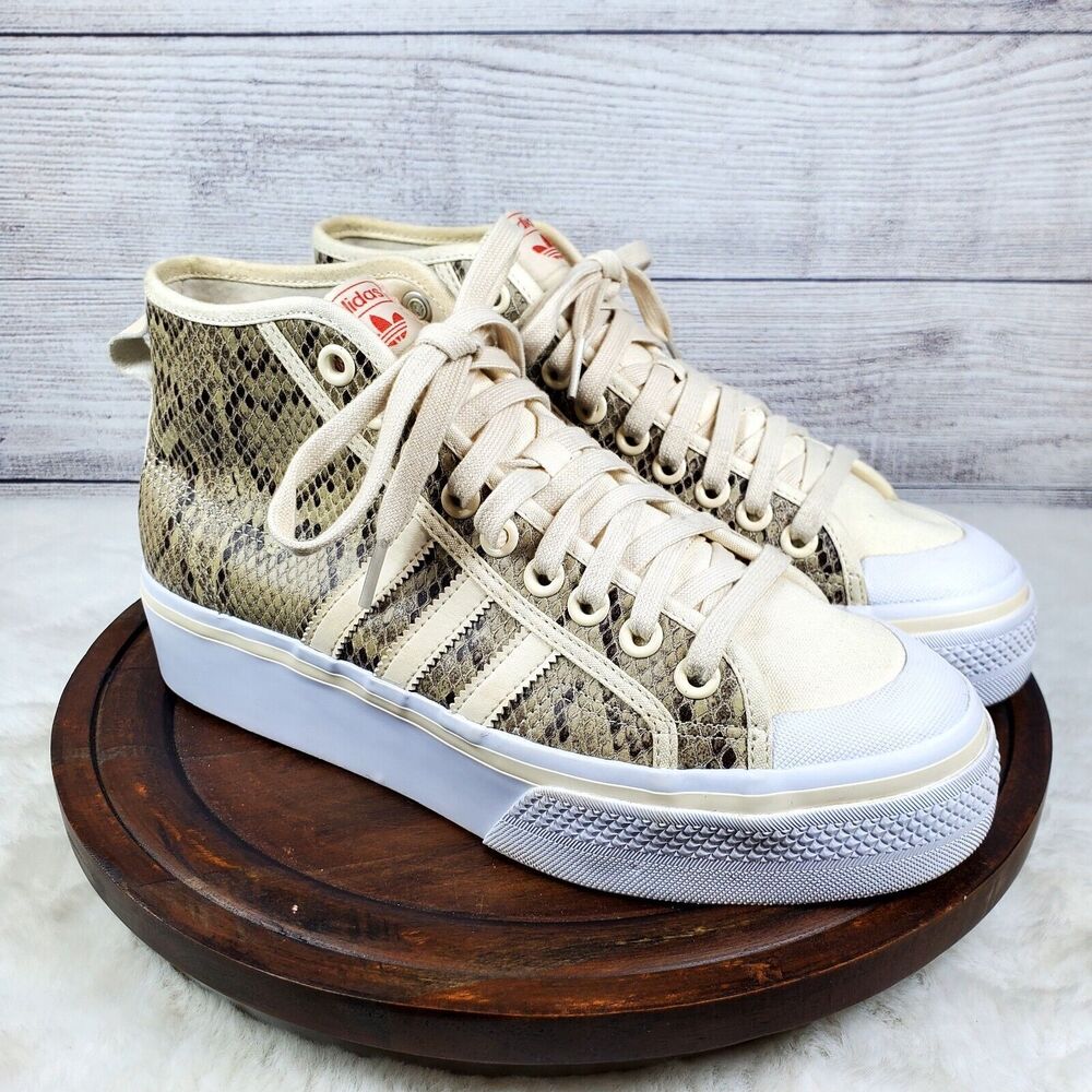 Adidas Nizza Platform Mid Python Sneaker Women's Size 9 Shoe